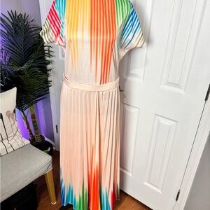 Multicolor Striped Maxi Dress